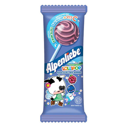 Alpenliebe - Lollipop Candy - Mix Berries (8 x 24 x 252g)