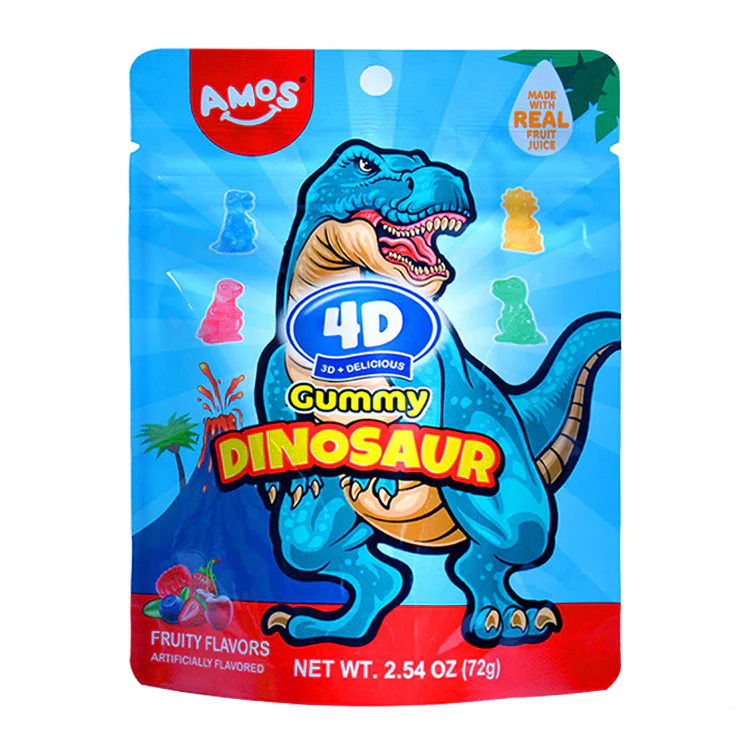 Amos 4D Gummy Dinosaurs (36 x 72g)