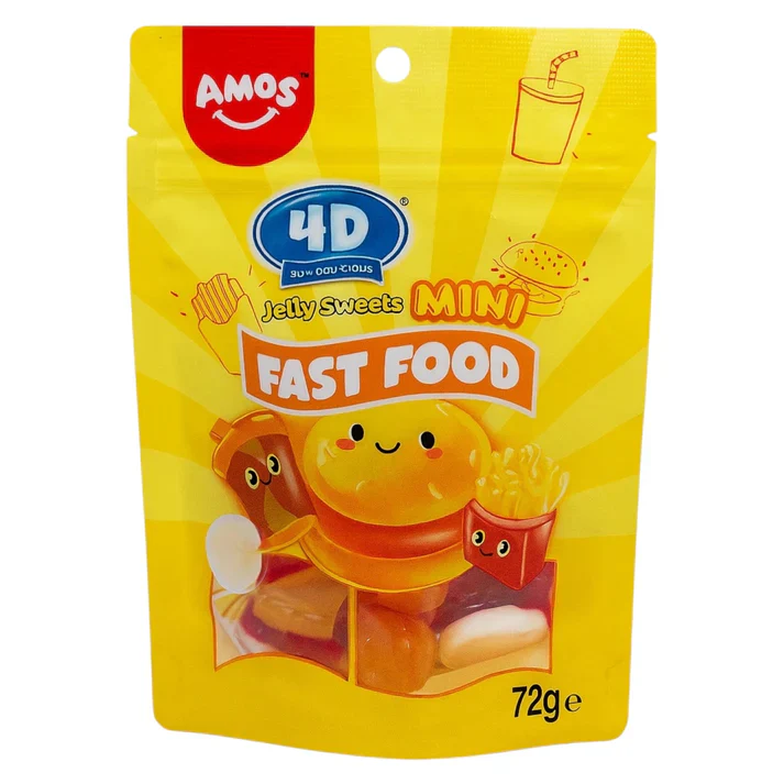 Amos – 4D Gummy Fast Food (32 x 72g)