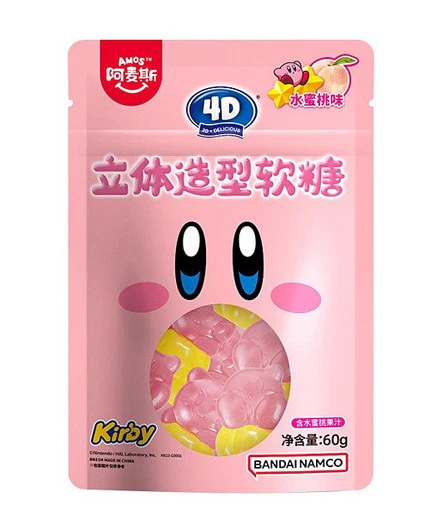Amos – Kirby 4D Gummy Peach (32 x 60g)