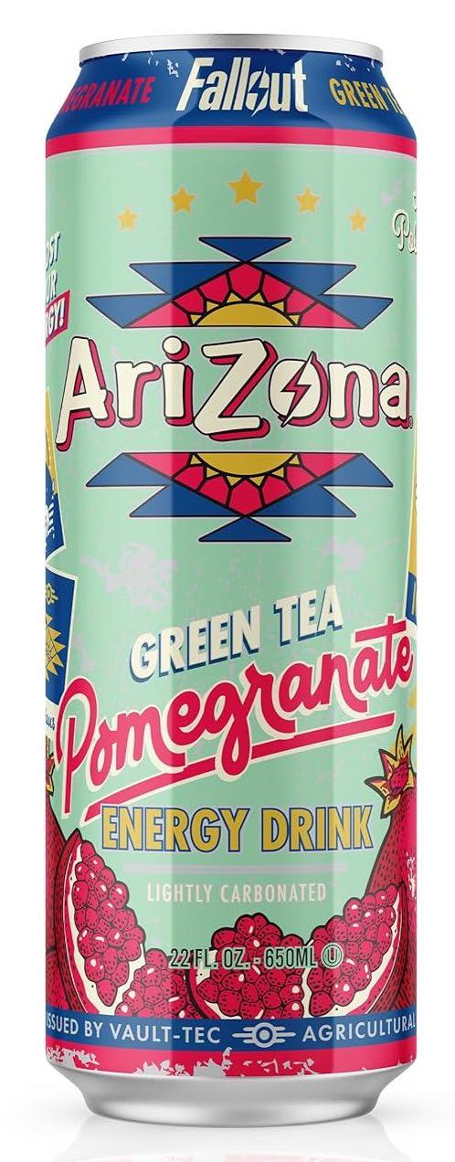 Arizona - Fallout Pomergranate Green Tea Energy Drink (12 x 22oz)