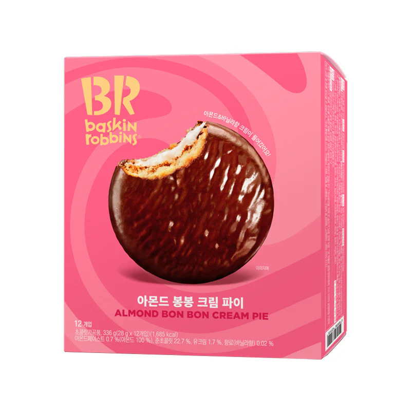 Baskin Robbins Almond Bon Bon Cream Pie (8 x 336g)