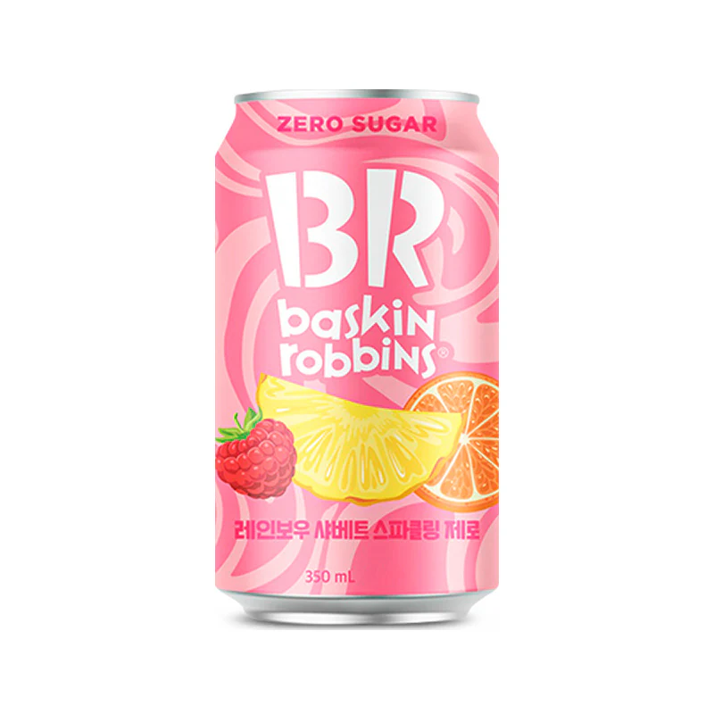 Baskin Robbins Rainbow Sherbet Sparkling Zero (24 x 350ml)