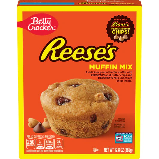 Betty Crcoker - Reeses Peanut Butter Choco Muffin (6 x 12.8oz)