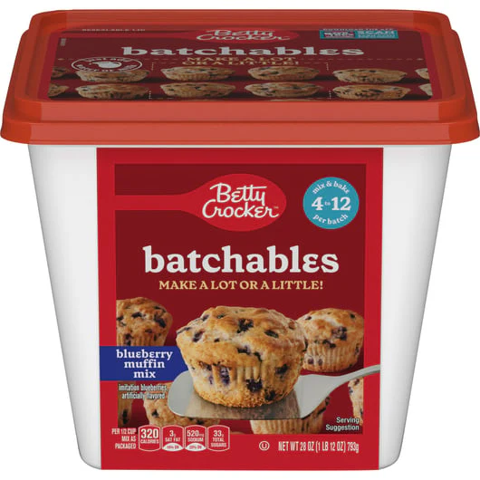 Betty Crocker - Batchable Muffin Mix Blueberry (4 x 28oz)