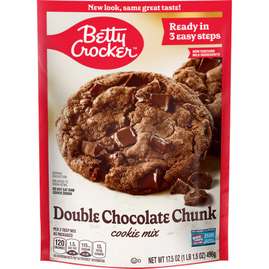 Betty Crocker - Cookie Mix Double Chocolate Chunk (12 x 17.5oz)