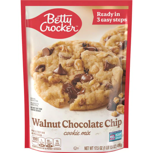 Betty Crocker - Cookie Mix Walnut Chocolate Chip (12 x 17.5oz)