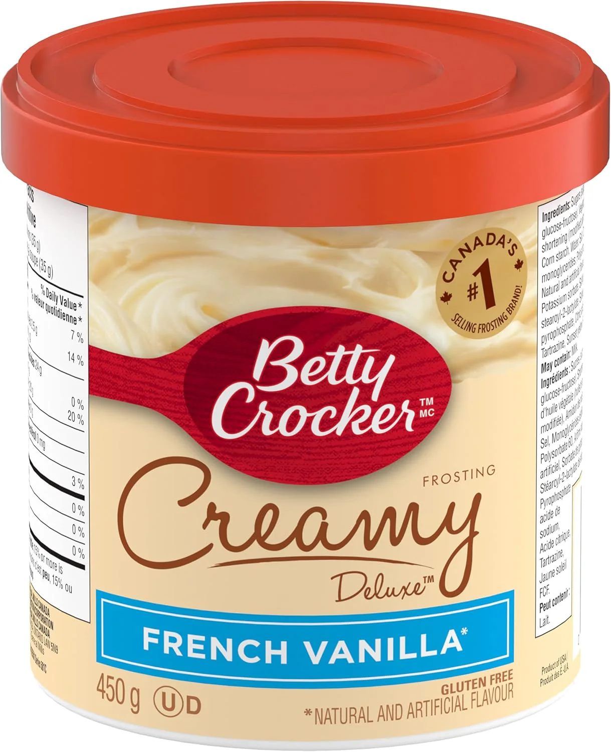 Betty Crocker - Creamy Deluxe Frosting French Vanilla (12 x 450g)