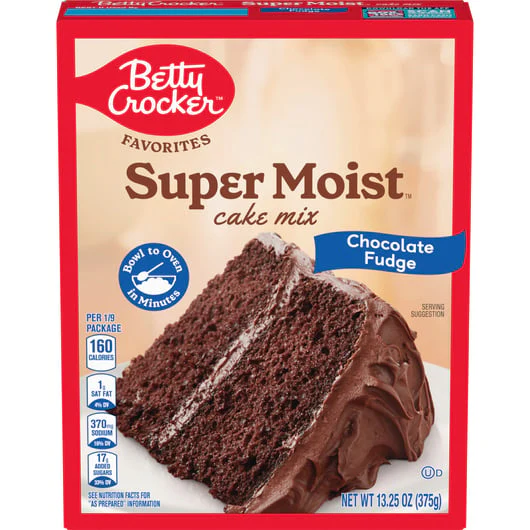 Betty Crocker - Favorites Super Moist Cake Mix Chocolate Fudge (12 x 13.25oz)