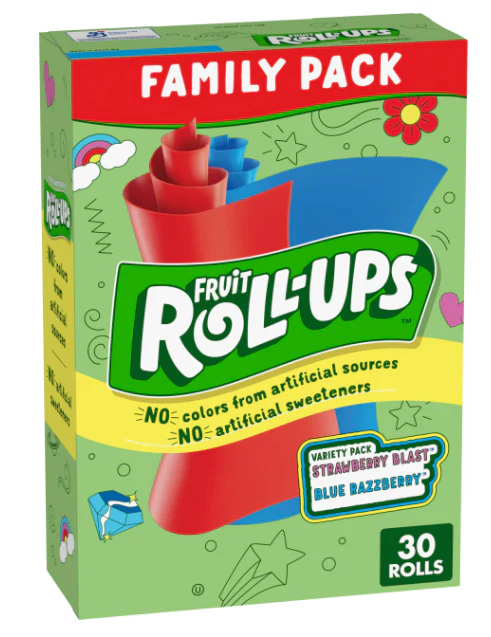 Betty Crocker Fruit Roll-Ups – Blueberry & Strawberry (6 x 15oz)