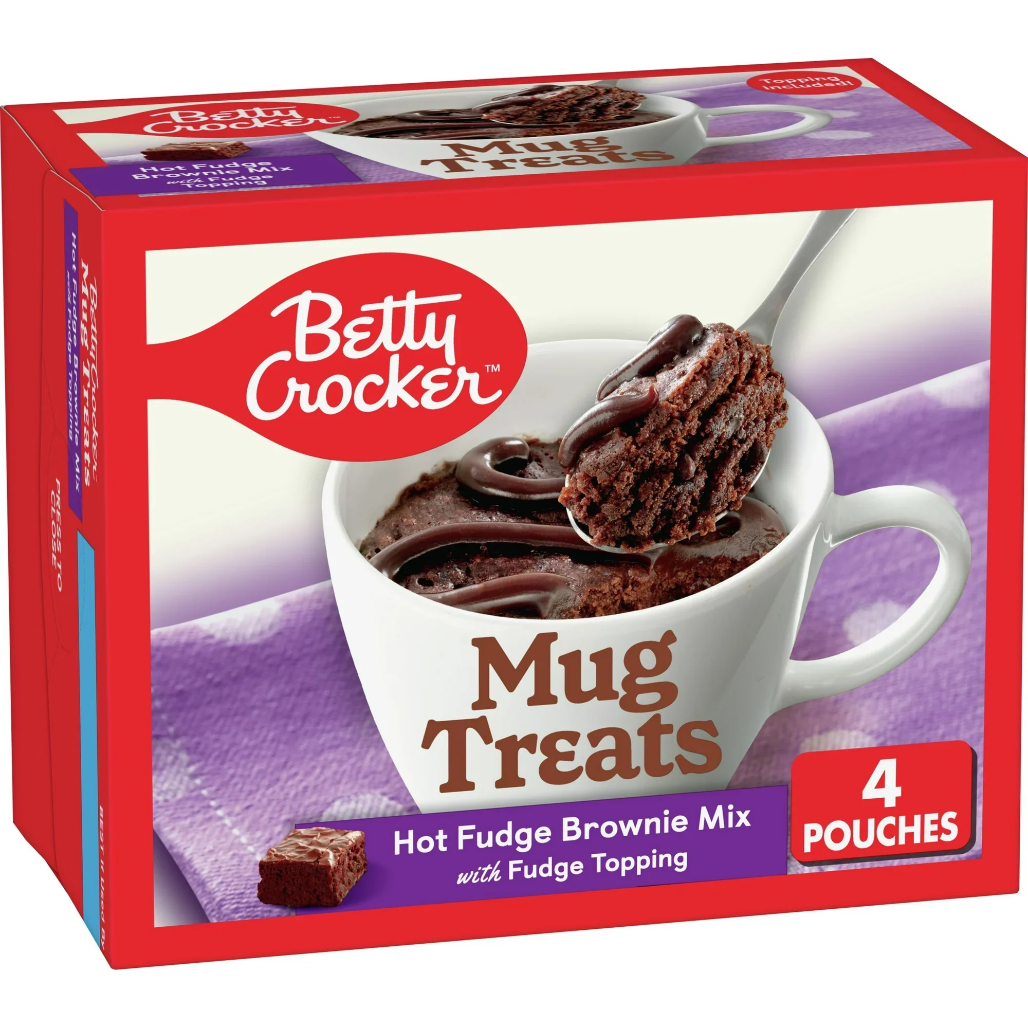 Betty Crocker - Mug Treats Brownie Mix Hot Fudge (6 x 13.9oz)