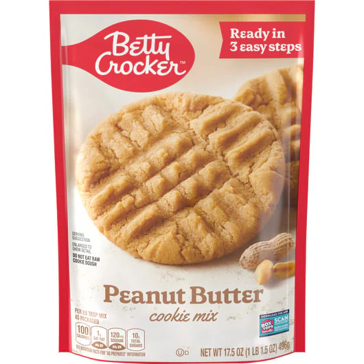 Betty Crocker - Peanut Butter Cookie Mix (12 x 17.5oz)