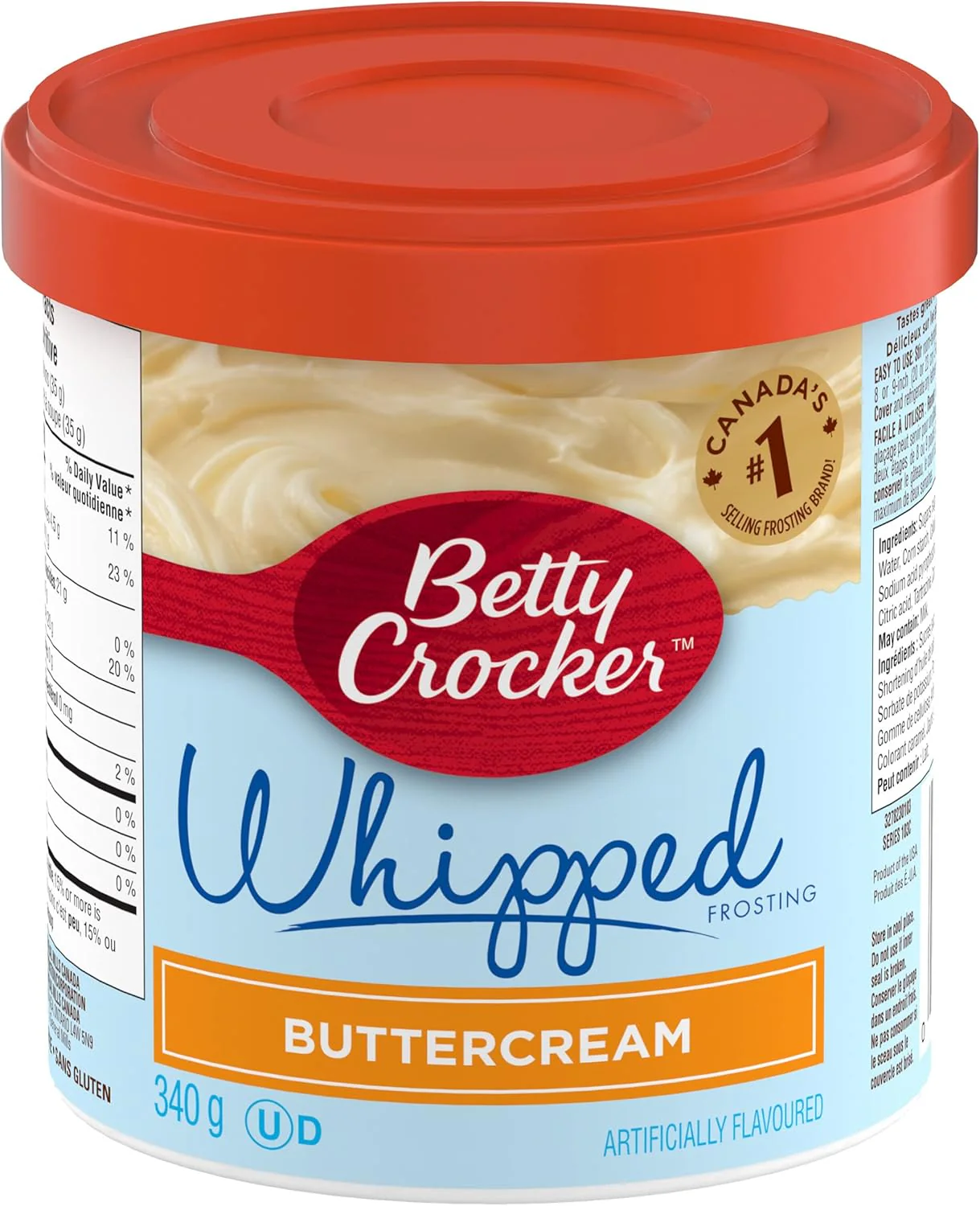 Betty Crocker - Whipped Frosting Buttercream (12 x 340g)