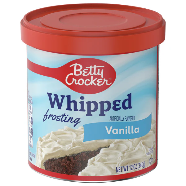 Betty Crocker - Whipped Frosting, Vanilla (8 x 12oz)