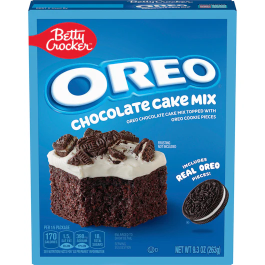Betty Crockers - Oreo Chocolate Cake Mix (263g)