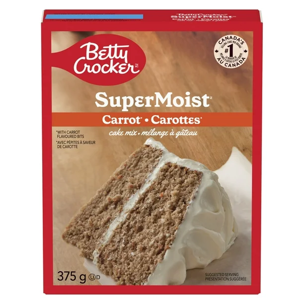 Betty Crockers - Supermoist Cake Mix Carrot (12 x 375g)