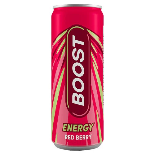 Boost Energy Red Berry Can (24 x 250ml)