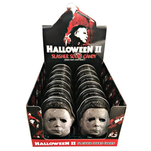 Boston America Confect. - Halloween lI Slasher Sours Mask Tin (10 x 12 x 1oz)