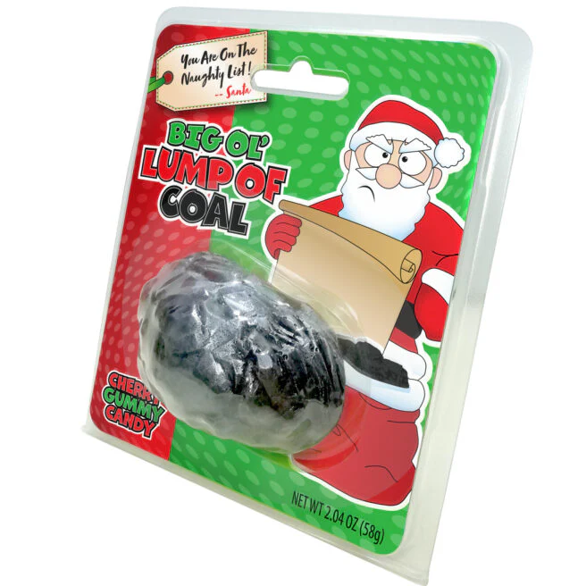 Boston America Confect. - Holiday Big Ol' Lump Of Coal Gummy (12 x 6 x 2.4oz)