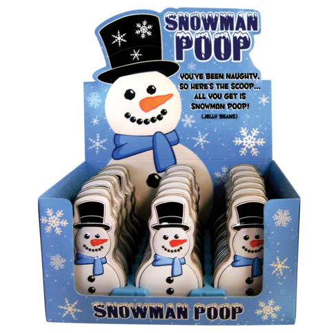 Boston America Confect. - Holiday Snowman Poop Jellybeans (10 x 18 x 1.3oz)