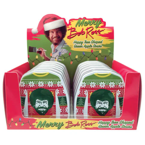 Boston America Confect. - Merry Bob Ross Sweater Tin (10 x 12 x 1.5oz)