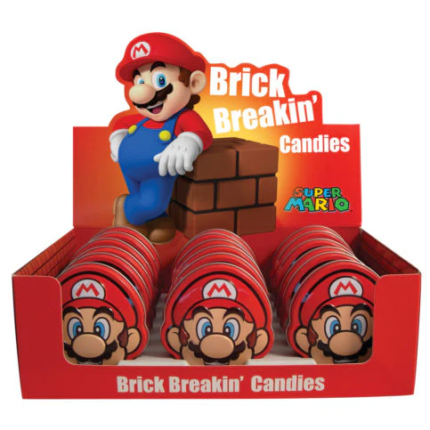 Boston America Confect. - Nintendo Mario Brick Breakin' Candy (10 x 18 x 0.8oz)