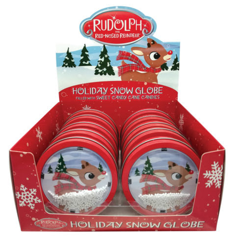 Boston America Confect. - Rudolph Snow Globe Tin (10 x 12 x 1.5oz)