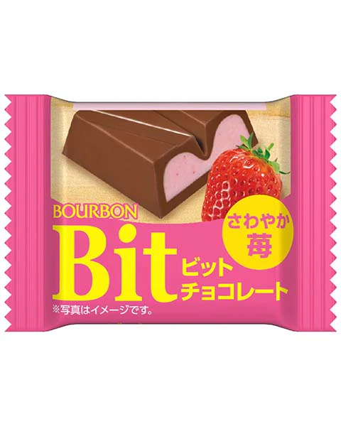 BOURBON Bit Milk Chocolate with Strawberry Chocolate 16 x (20 x 15g)