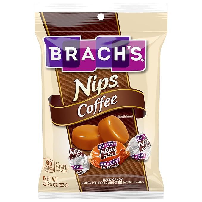 Brach's Nips - Coffee Hard Candy Peg Bag  (12 x 3.25oz)