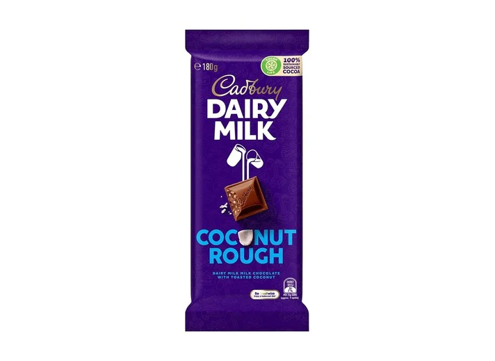 Cadbury - Dairy Milk Coconut Rough (4 x 15 x 180g)