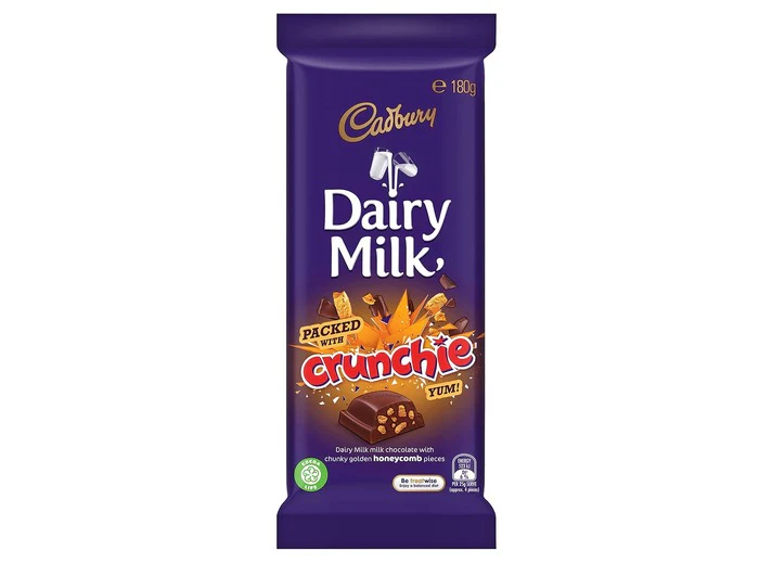 Cadbury - Dairy Milk Crunchie (4 x 14 x 180g)