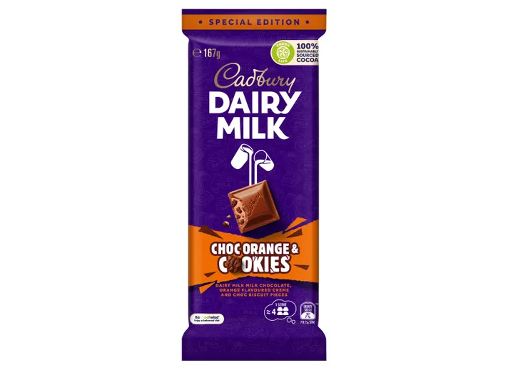 Cadbury - Dairy Milk Orange & Cookie (4 x 16 x 167g)
