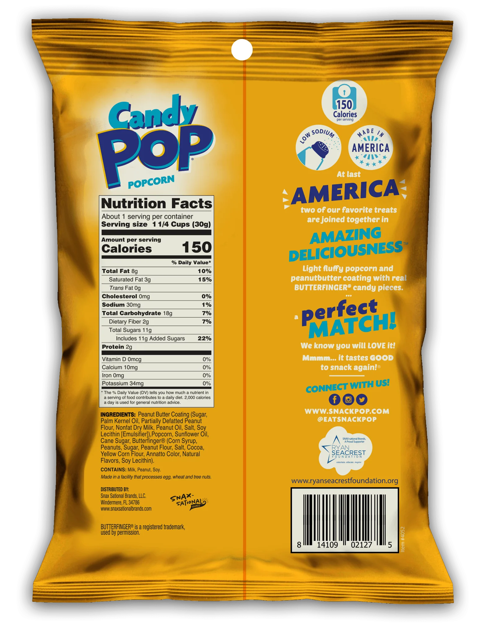 Candy Pop - Butterfinger (6 x 8 x 1oz) - Image 2