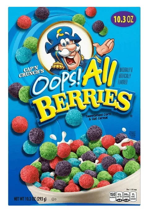 CapN Crunch Cereal - Oops All Berries (14 x 10.3oz)