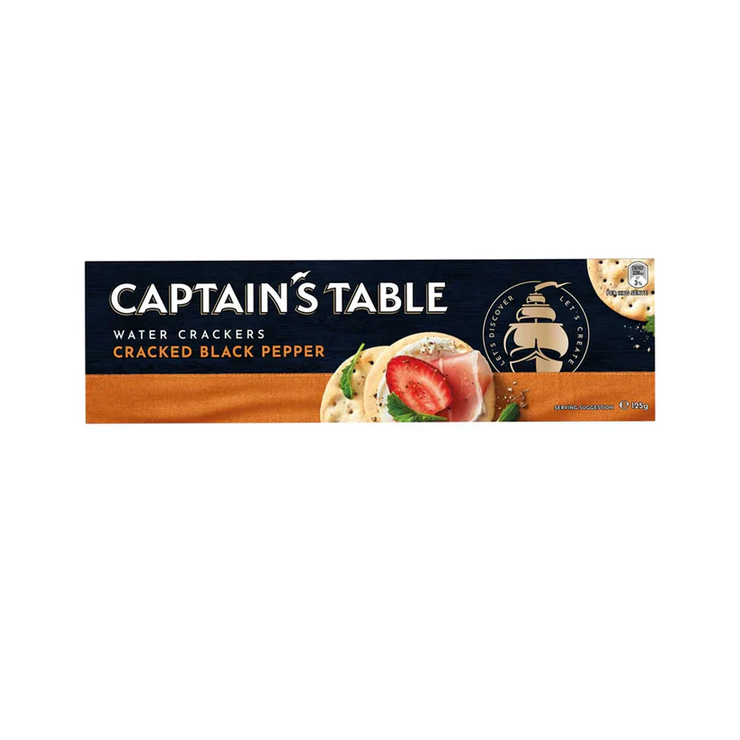 Captain's Table Cracked Pepper (16 x 125g)