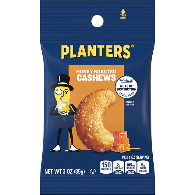 Cashews Honey Roasted (12 x 3oz)