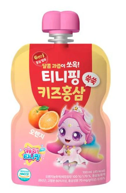 Catch Tiniping Kids Red Ginseng Orange (40 x 100ml)