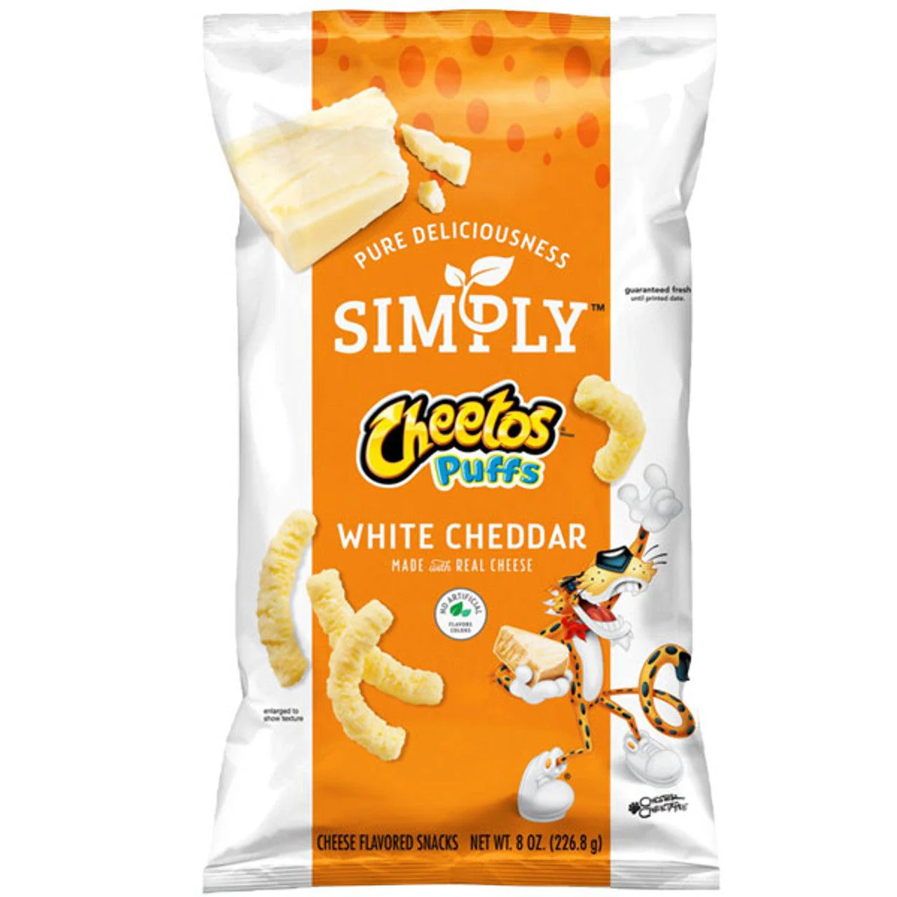 Cheetos Simply Puffs Wht Chedr (12 x 8oz)