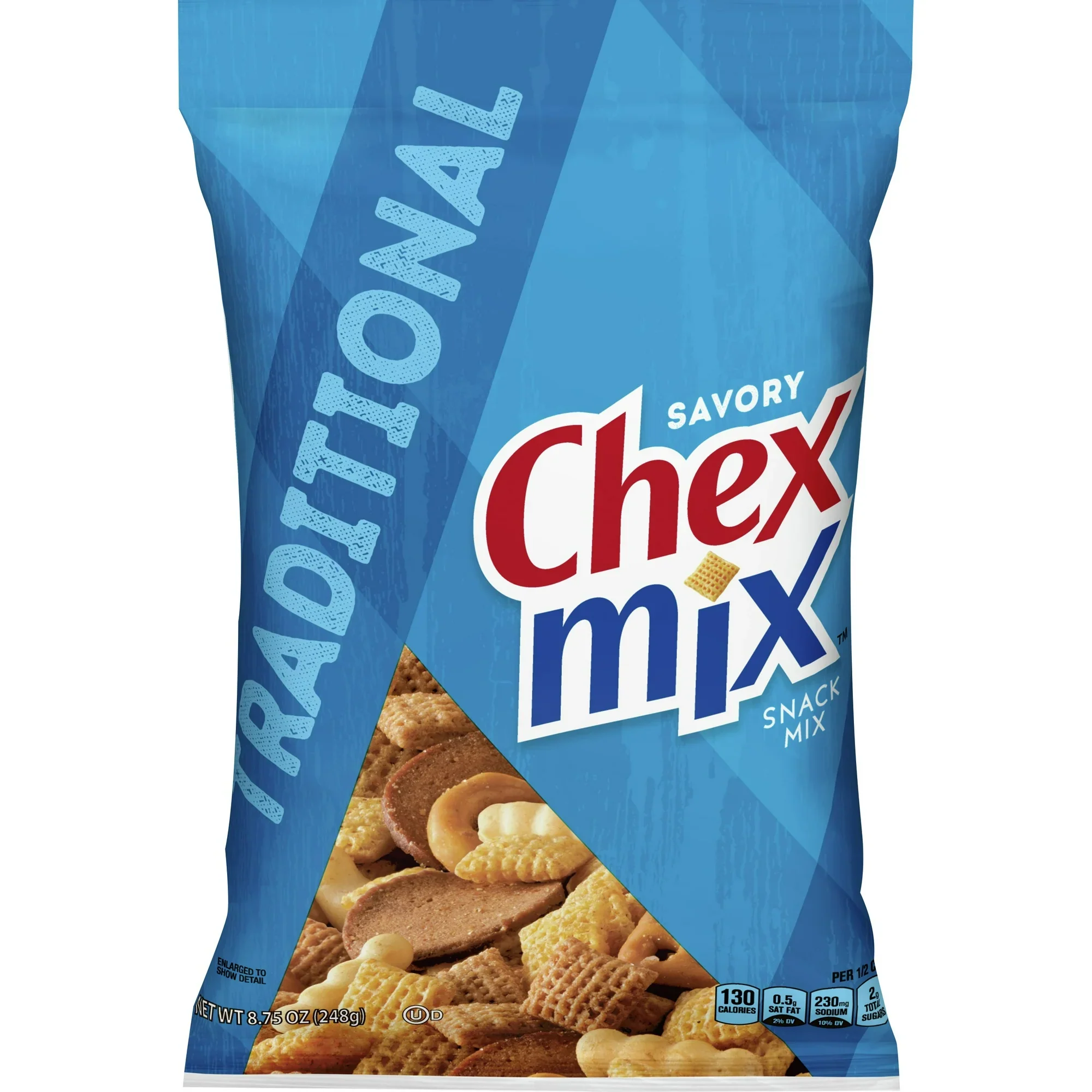 Chex Mix - Savory Snack Mix, Traditional (12 x 8oz)