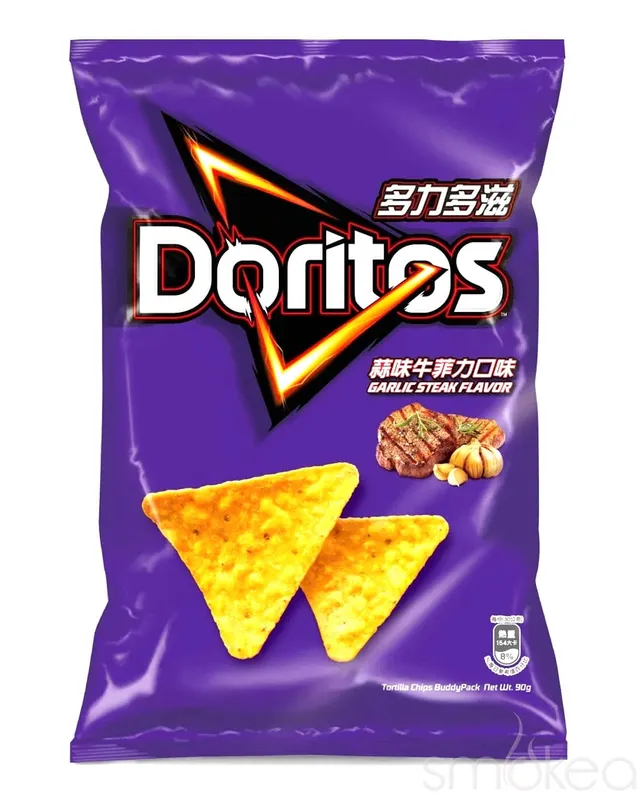 Doritos Corn Chips - Garlic Steak Flavor (12 x 90g)