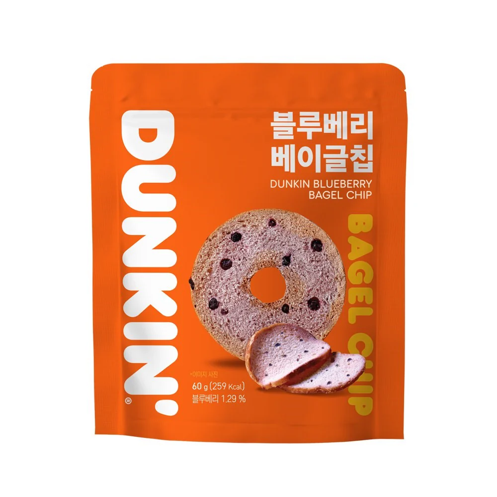 DUNKIN Blueberry Bagel Chips (6 x 60g)