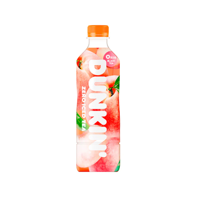 DUNKIN Zero Iced Tea White Peach (24 x 500ml)