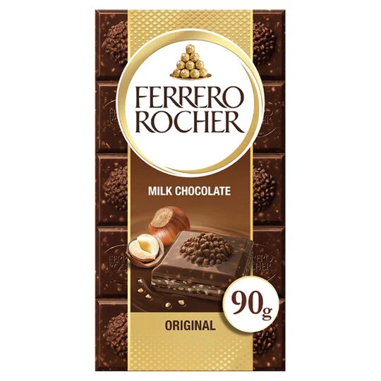 Ferrero Rocher Milk Chocolate Bar (8 x 90g)