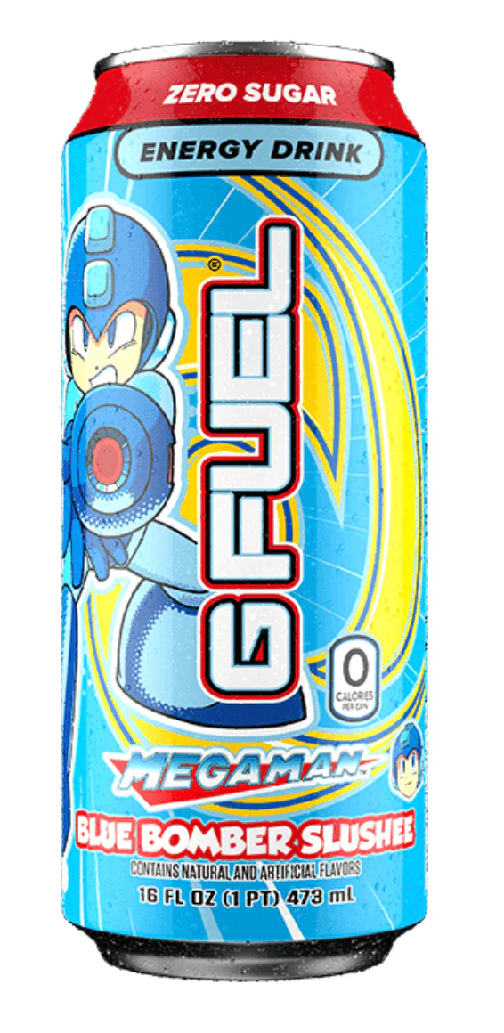 G Fuel RTD - Megaman Blue Bomber Slushee (Blue Raspberry Vanilla) / 12 x 16oz