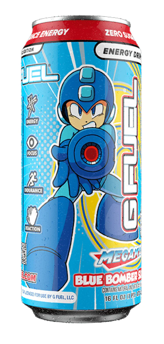 G Fuel RTD - Megaman Blue Bomber Slushee (Blue Raspberry Vanilla) / 12 x 16oz - Image 2