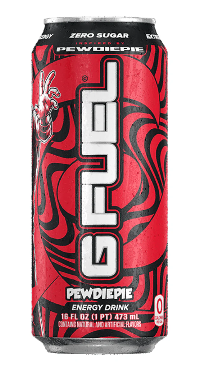 G Fuel RTD - PewDiePie (Lingonberry) / 12 x 16oz