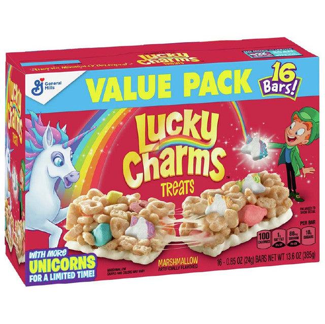 General Mills Cereal Bars - Lucky Charms Treat Bars Value Pack 16CT (4 x 13.6oz)