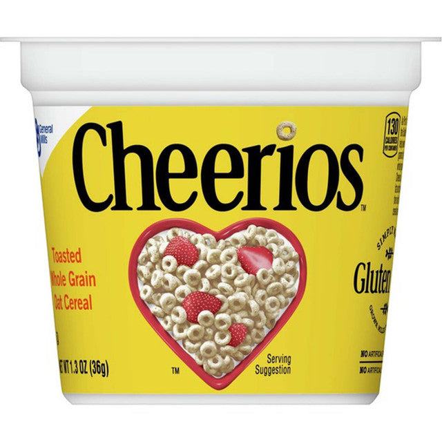 General Mills Cereal - Cheerios Cereal Cup 12CT (12 x 1.3oz)