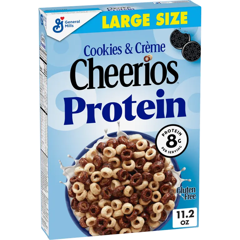 General Mills Cereal - Cheerios Protein & Cookies & Creme Large Size (12 x 11.2oz)