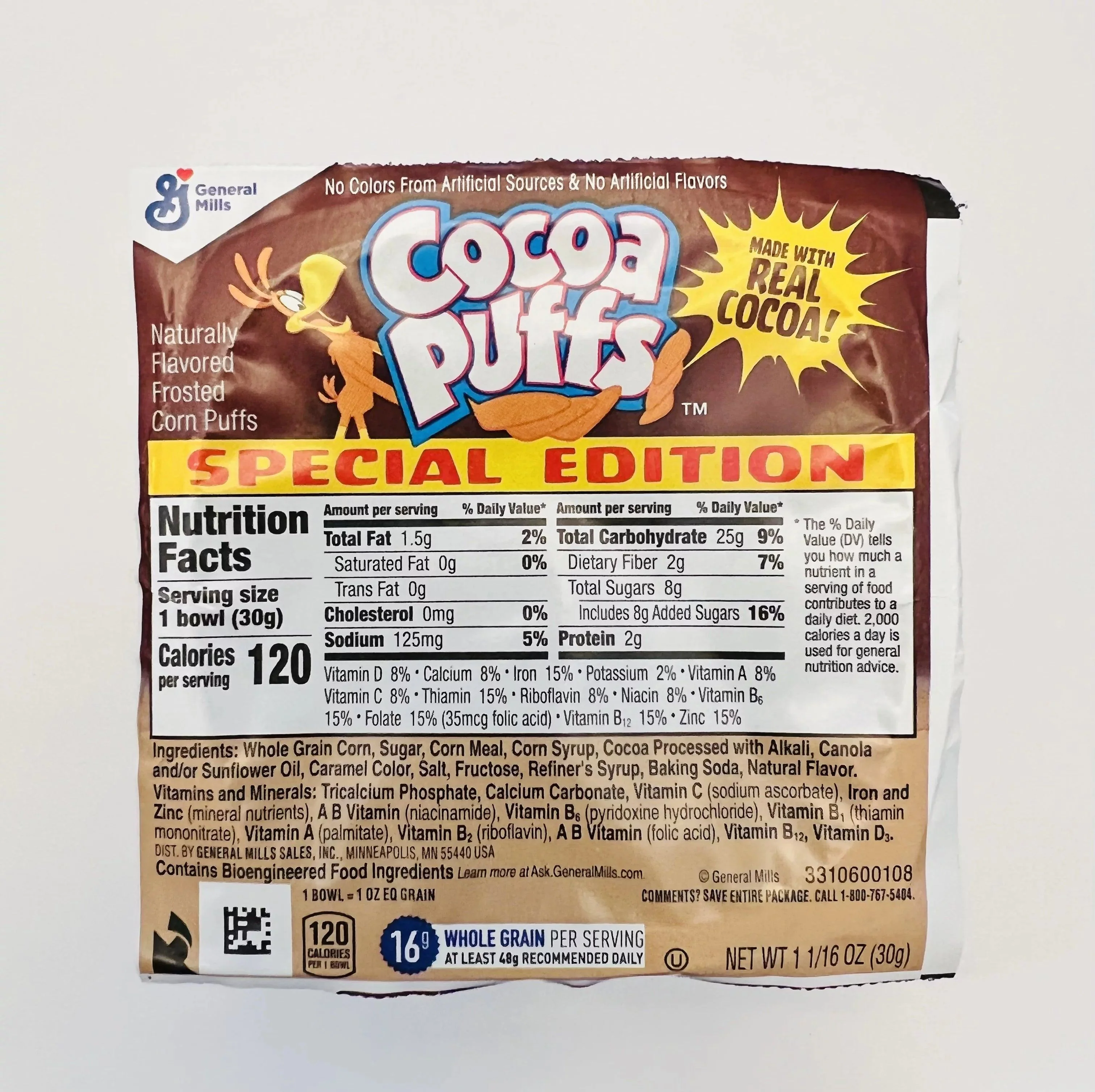 General Mills Cereal - Cocoa Puffs Special Edition Bowl Pack (96 x 1.06oz)